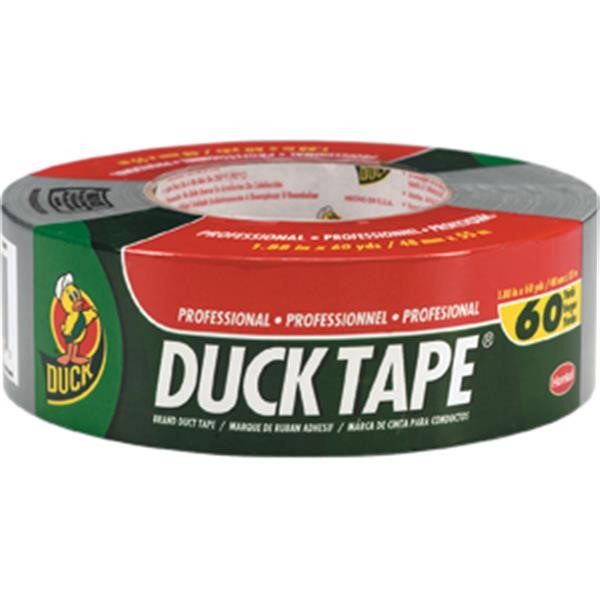 Duck Brand® Duct Tape, ProGrade, 1 7/8" x 60 yd, Silver, 1/Each